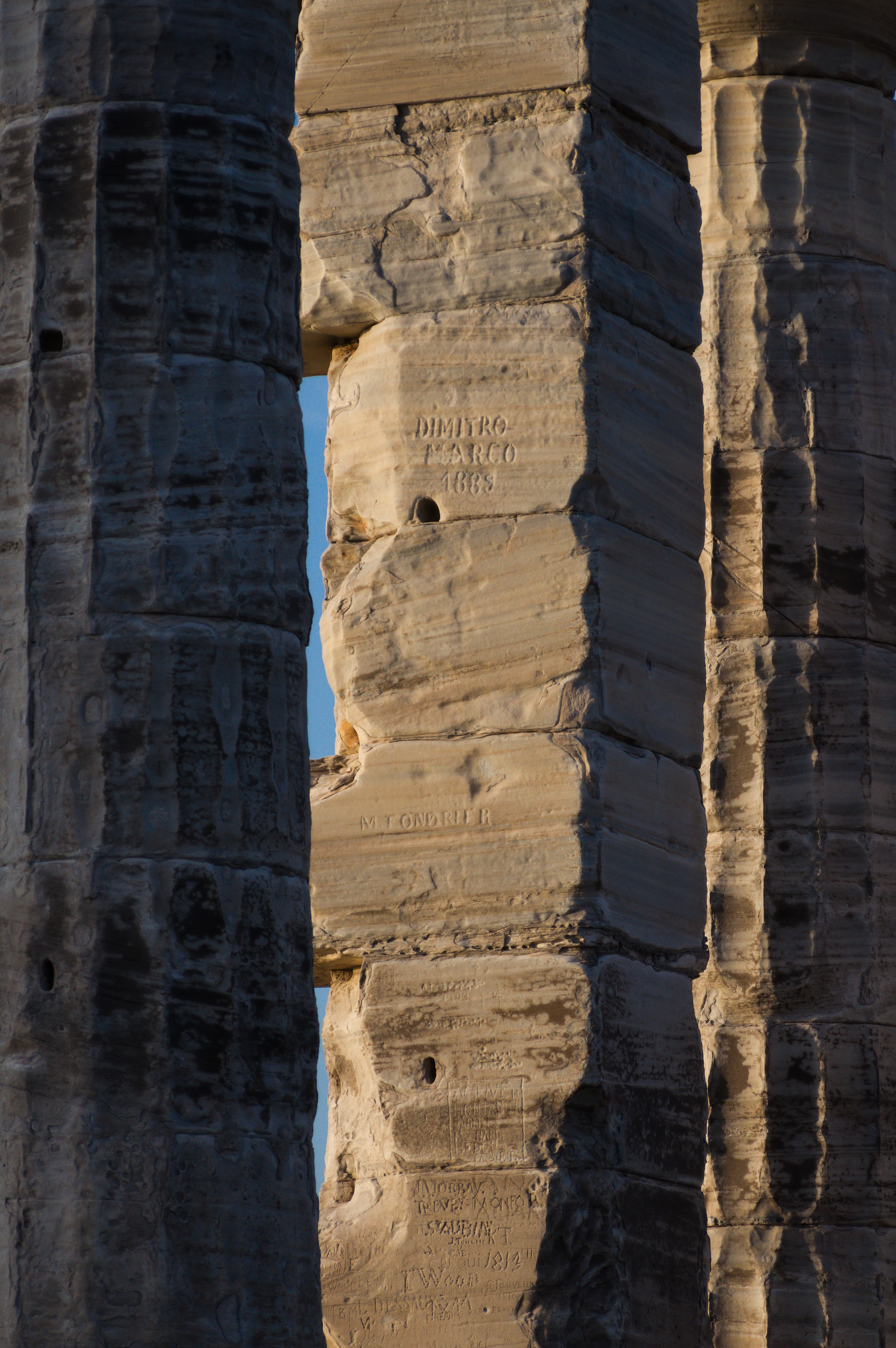 Pillars at the Temple of Poseidon